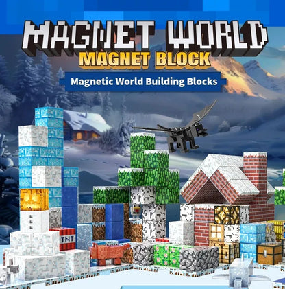 Magnetic Base Plate Variety Baseplates Match Mine World DIY Magnetic Building Blocks Toys for Boys and Girls Children Toy Gift