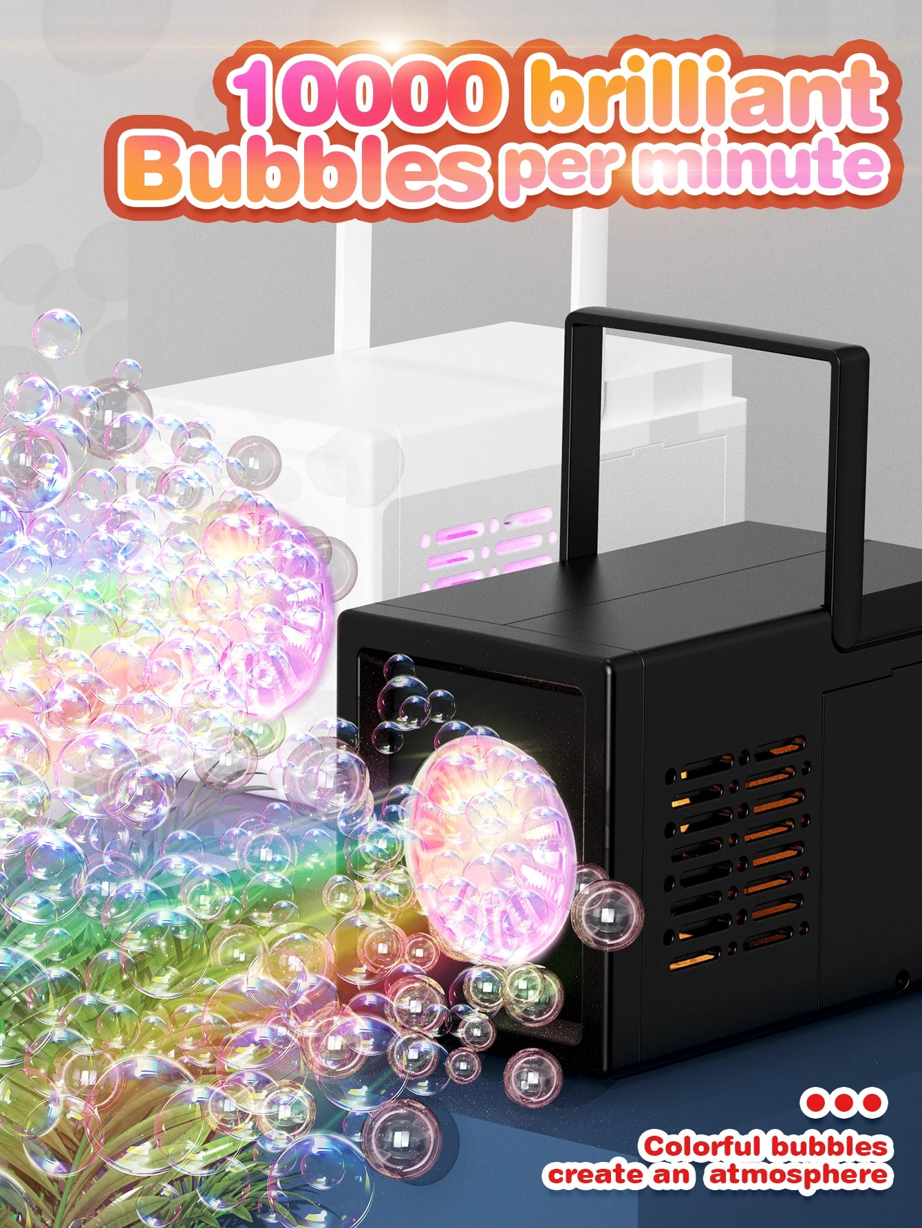 10 hole handheld bubble machine bubble gun Wedding Outdoor children's handheld outdoor toys without battery and bubble water