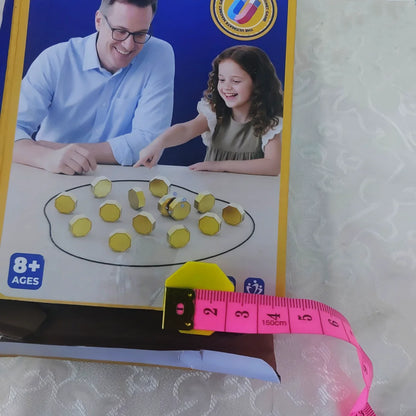 Party Game Magnetic Stone Game Interactive Magnetic Board Strategy Game, Suitable for Families, Children, and Adults High Quality, the Longest Side Is 2.5/ 3.5cm (Version Upgrade, the Outer Packaging Comes in 2 Random Styles)