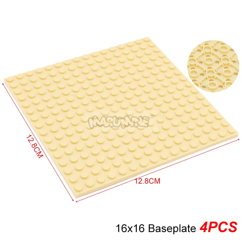 Marumine Building Blocks Double-sided Base Plate 16x16 91405 Assemble Parts MOC Bricks Baseplate Idea House Construction Board