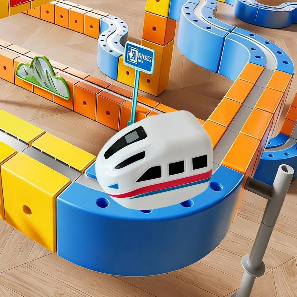 1pcs Magnetic Magical Track Car Toys Magnetic Children'S Puzzle Toy For Diy Track Rails Toys