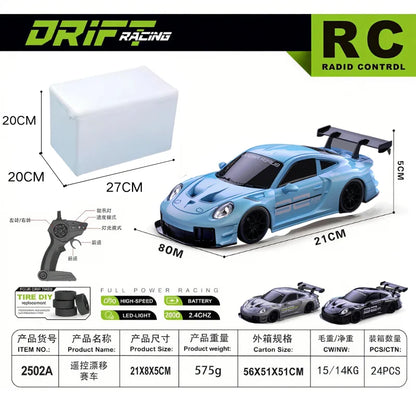 2026 New, Limited Edition Rc Drift GT3 RS 911 mi SU7 1:24 Drift Racing Car, Racing Kids Gift with High Speed Remote Control