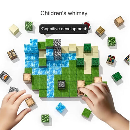 50-400pcs Mine Magnetic Building Block World Magnet Cube Set for Boys Girls Kid  DIY Model Children Sensory Toy Christmas Gift