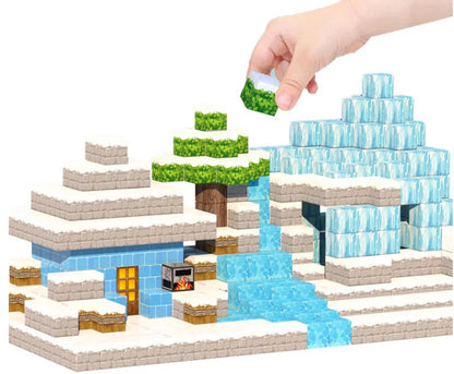 50-400pcs Mine Magnetic Building Block World Magnet Cube Set for Boys Girls Kid  DIY Model Children Sensory Toy Christmas Gift