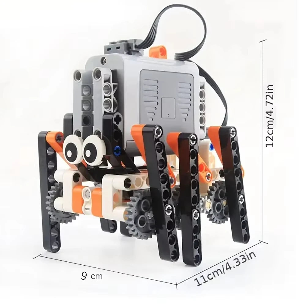 Walking Robot Building Block Set Hexapod Bionic Technology Power Motor Education DIY MOC Children's Building Block Toy Gift