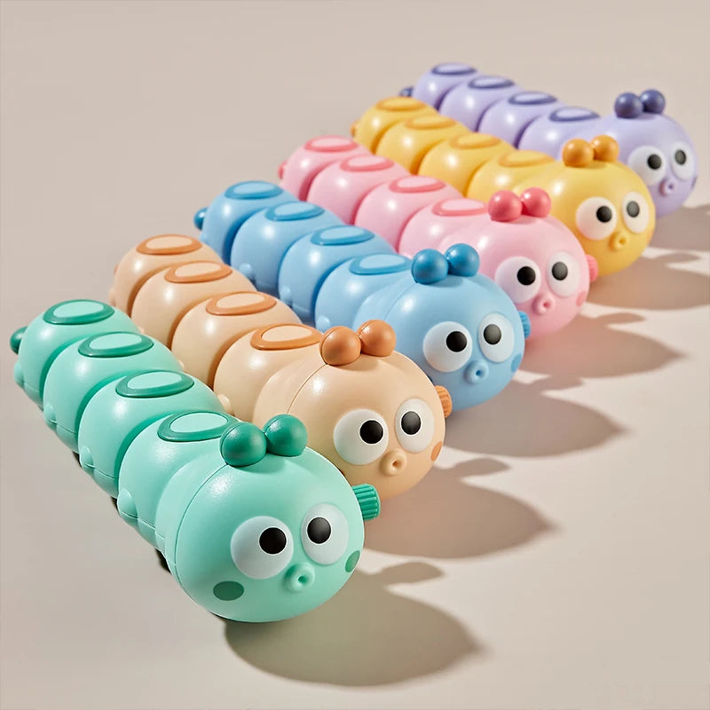 Funny Colorful Animals Worm Reptile Clockwork Crawling Toy Rocky Swing Wind up Toy