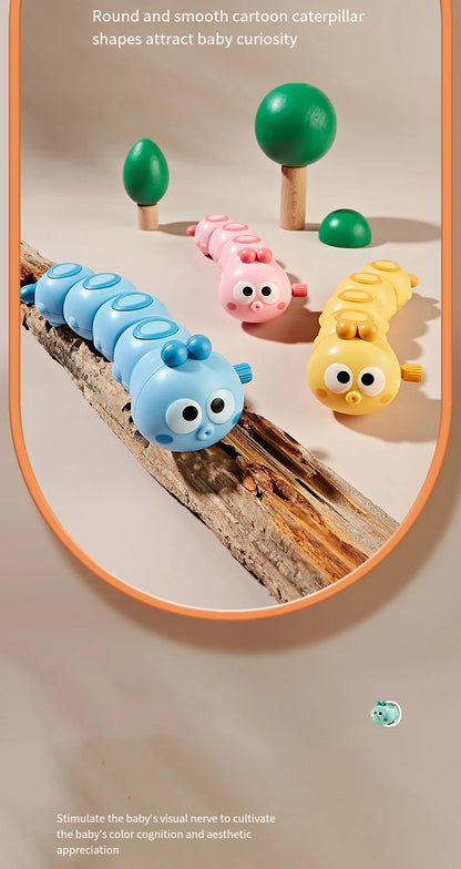 Funny Colorful Animals Worm Reptile Clockwork Crawling Toy Rocky Swing Wind up Toy