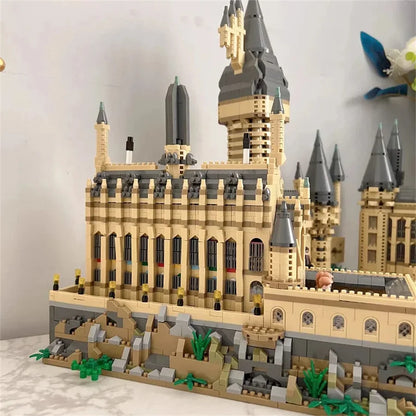 New Magic Hogwarts Castle Micro Building  Blocks Street View Architecture Creative MOC Model Kit  Kids Christmas Birthday Gifts