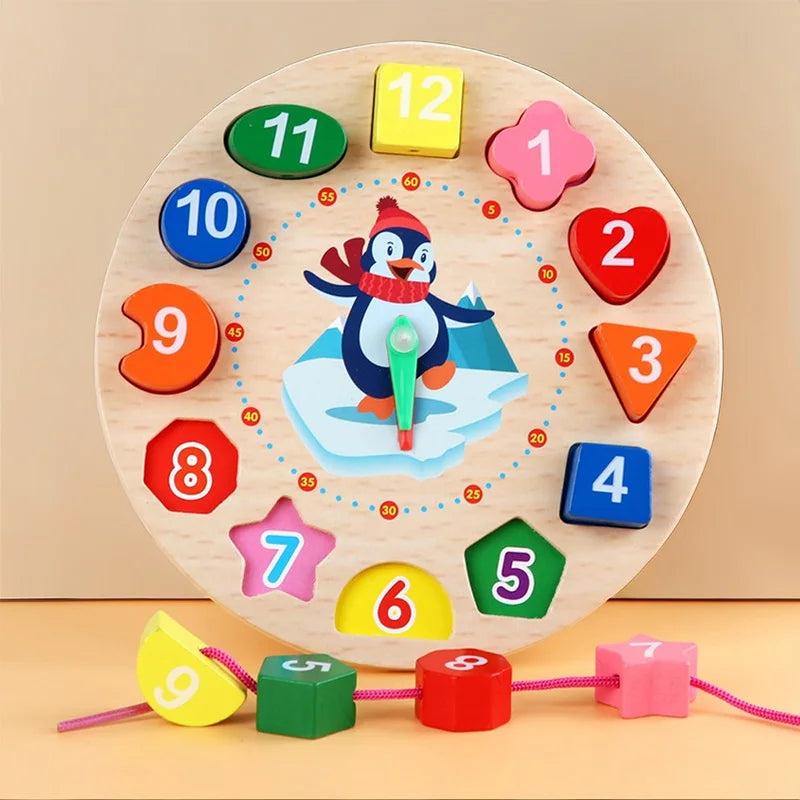 Montessori Wooden Clock Puzzle
