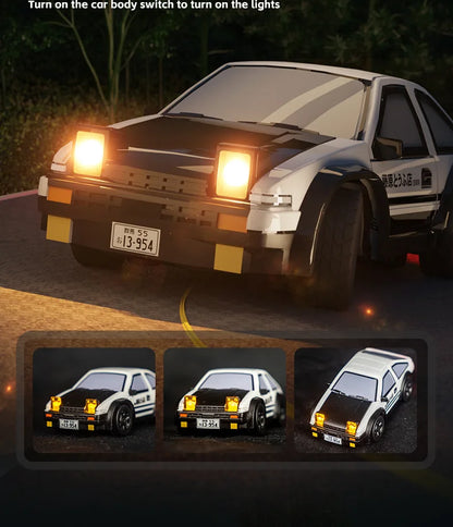 1:64 Desktop RC Drift Car 2.4G High-Speed Racing Car Four-Wheel Mini Desktop Remote Control Car Electric Toy for game party gift
