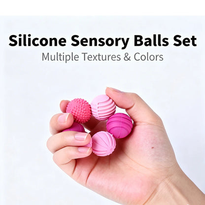 Sensory Toys Magnetic Sensory Balls Silicone Textured Stress Relief Toy Magnetic Elastic Silicone Balls