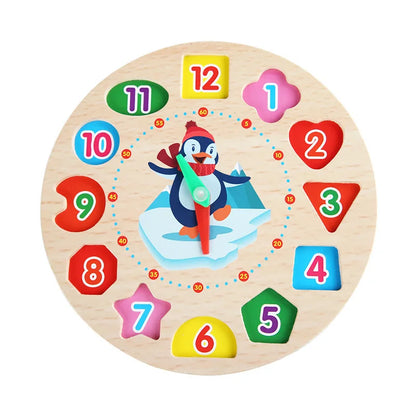 Montessori Wooden Clock Puzzle