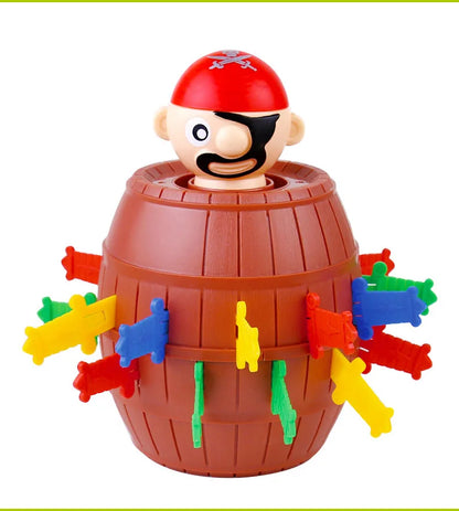 New Funny Pirate Barrel Toys Lucky Game Jumping Pirates Bucket Sword Stab Pop Up Tricky Toy Family Jokes For Child Kid Gift