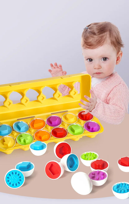 Eggs Screws 3D Puzzle Montessori Learning Education Math Toys Kids Shape Match Smart Game For Children Educational Easter Gifts