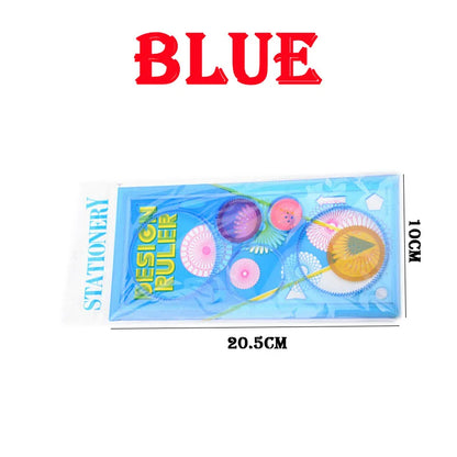 Geometry Spirograph Drawing Stencils Set Painting Template Art Crafts Creative Kids Educational Toy Variety of Flowers Ruler