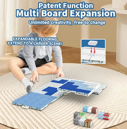 Magnetic Base Plate Variety Baseplates Match Mine World DIY Magnetic Building Blocks Toys for Boys and Girls Children Toy Gift